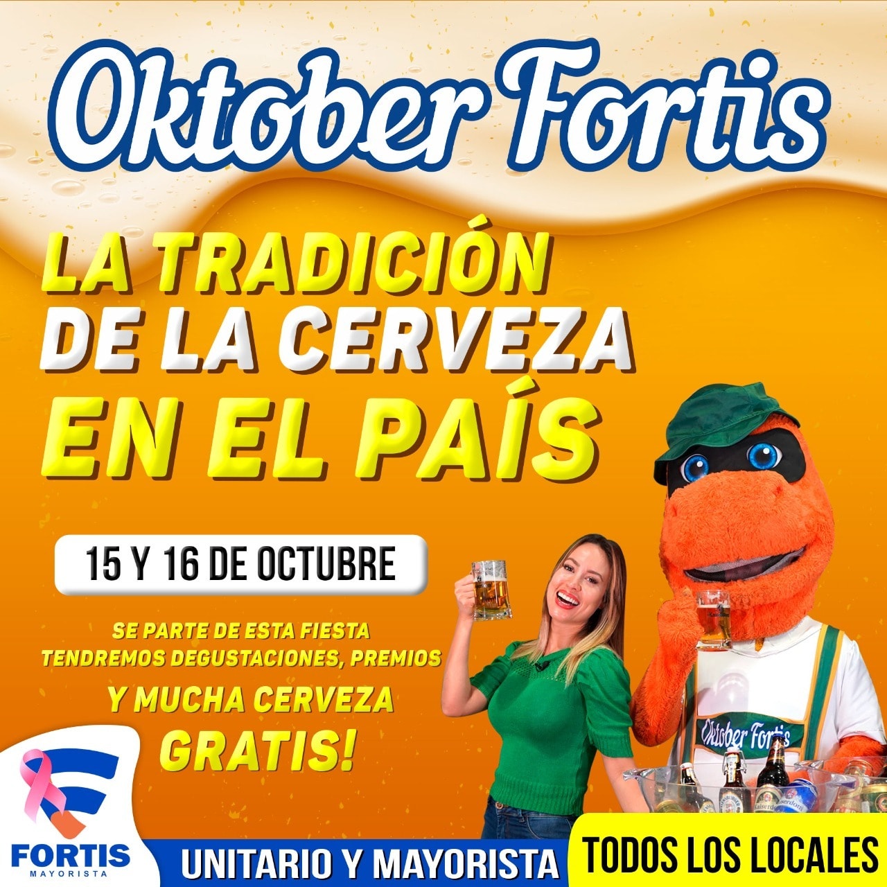 Sé parte del Oktober Fortis, este 15 y 16 de octubre en FORTIS 