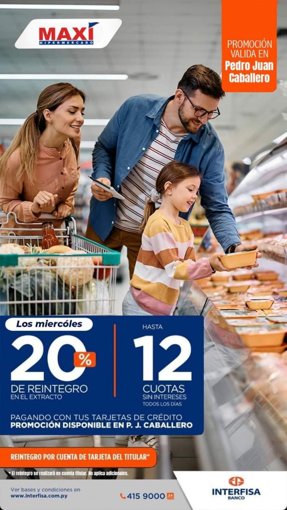 MIERCOLES es día de AHORRAR con tu tarjeta de CRÉDITO de INTERFISA en MAXI