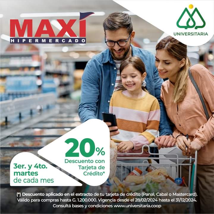 SUPER MARTES EN MAXI HIPERMERCADOS