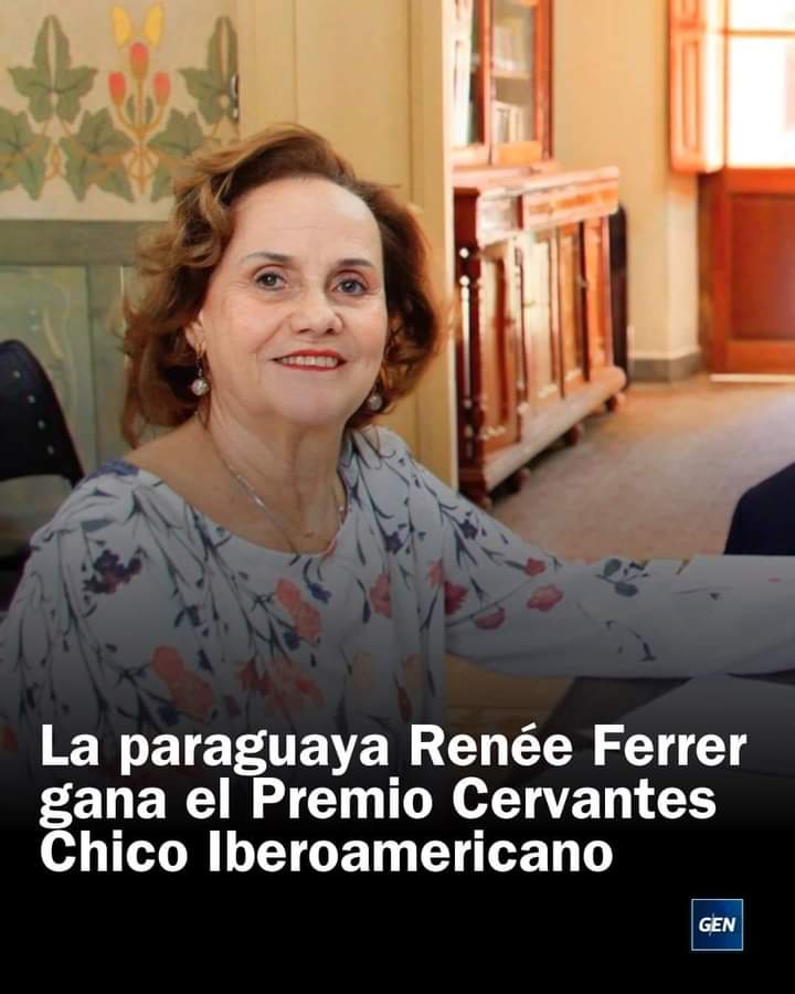 Premio Cervantes Chico. Renée Ferrer se une al ilustre grupo de mujeres escritoras iberoamericanas