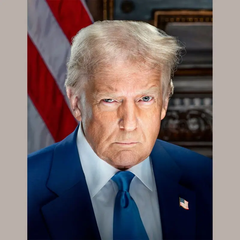 O que está por trás de nova foto oficial de Donald Trump