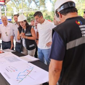 Gobierno encara obras que «cambian y salvan vidas», afirma presidente durante recorrido en San Lorenzo