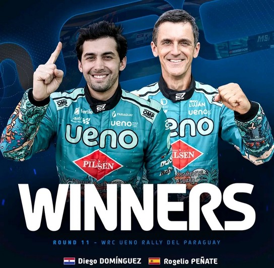 ¡Profeta en su tierra! Diego Domínguez hace historia y conquista la WRC2 en el Rally del Paraguay