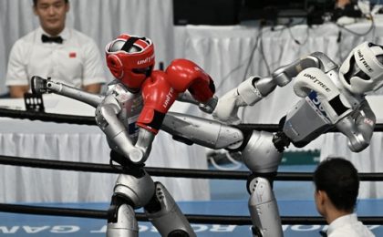 Robots pulverizan récords humanos en competición robótico-deportiva en Pekín
