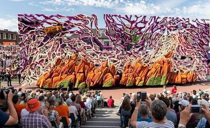 Ciudad natal de Van Gogh es lugar del mayor desfile floral del mundo