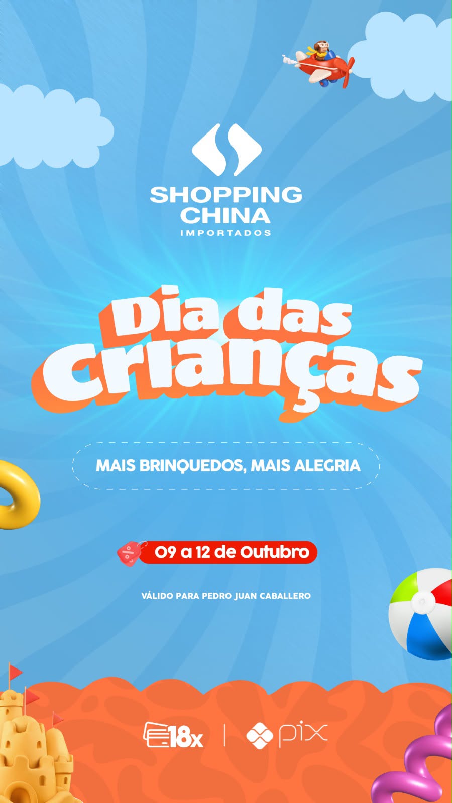 Dia das Crianças no Shopping China Importados.