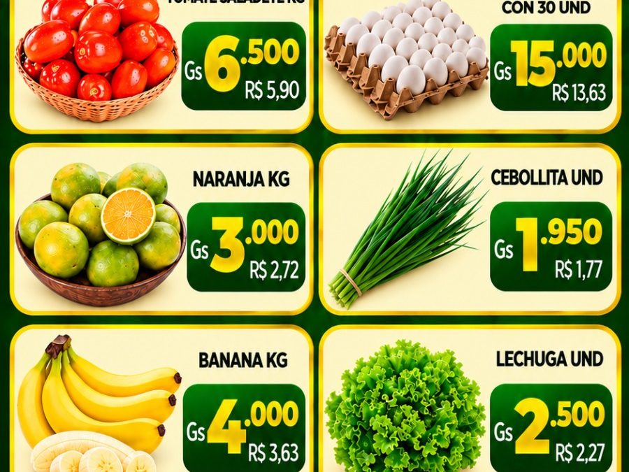 ¡Del campo a tu mesa! Aprovechá nuestras ofertas de la Feria de Jueves y Viernes